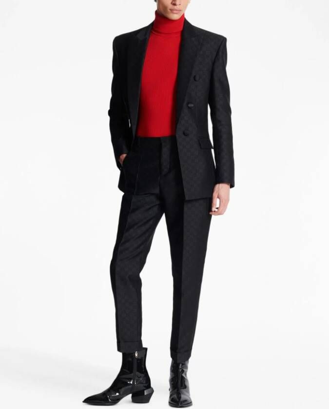 Balmain Satijnen blazer Zwart