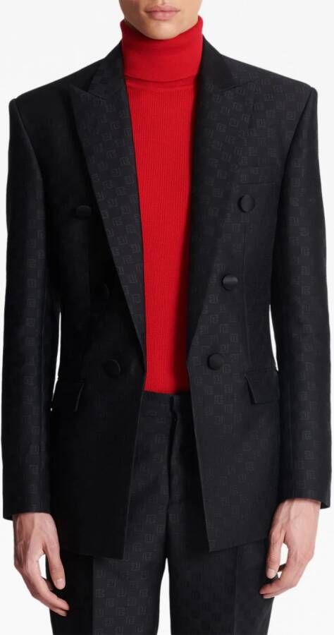 Balmain Satijnen blazer Zwart