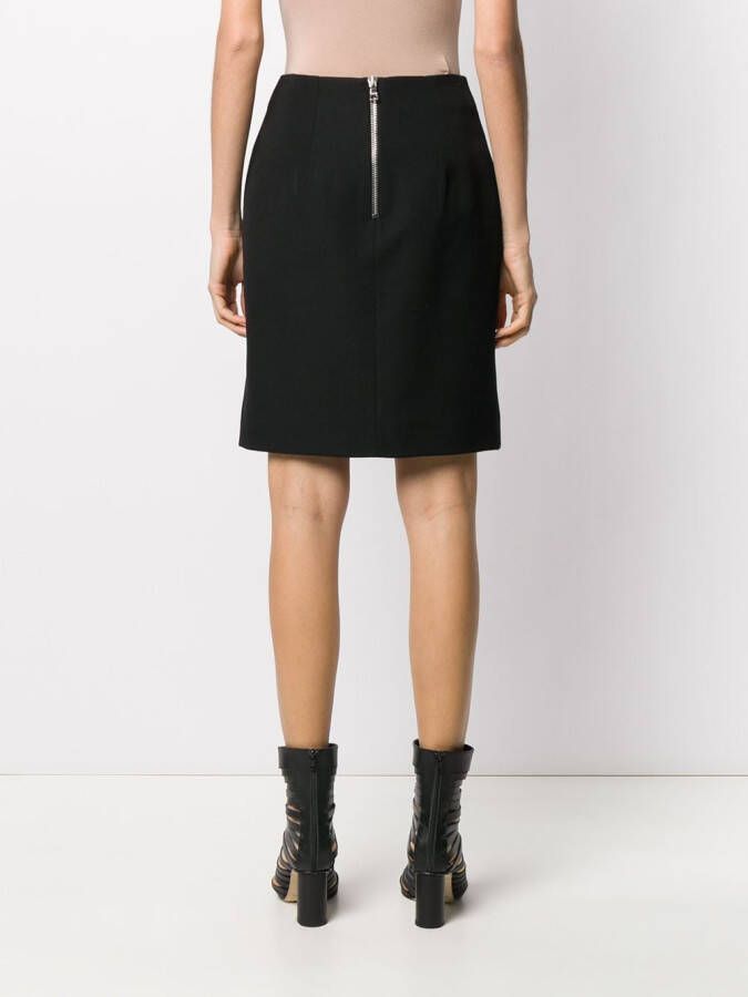 Balmain Mini-rok met knopen Zwart