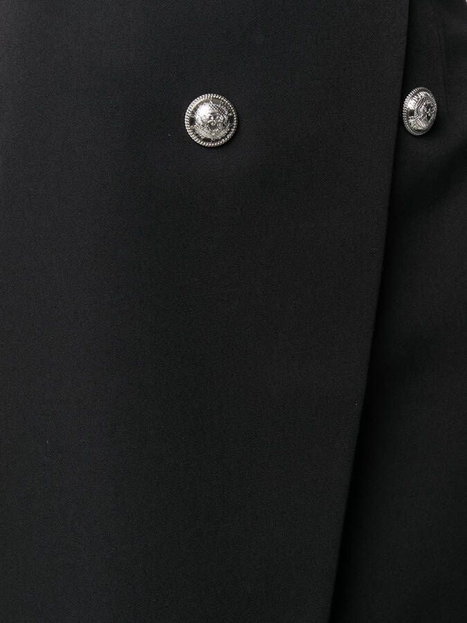 Balmain Mini-rok met knopen Zwart