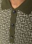 Balmain Wool polo shirt with monogram Green Heren - Thumbnail 6