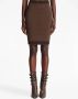 Balmain Mini-rok met jacquard Bruin - Thumbnail 5
