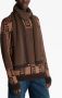 Balmain Sjaal met monogram Bruin - Thumbnail 3