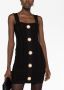Balmain Opengebreide mini-jurk Zwart - Thumbnail 3