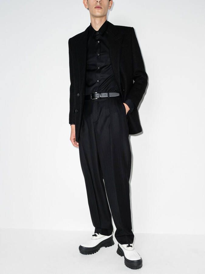 Balmain Overhemd met logopatch Zwart