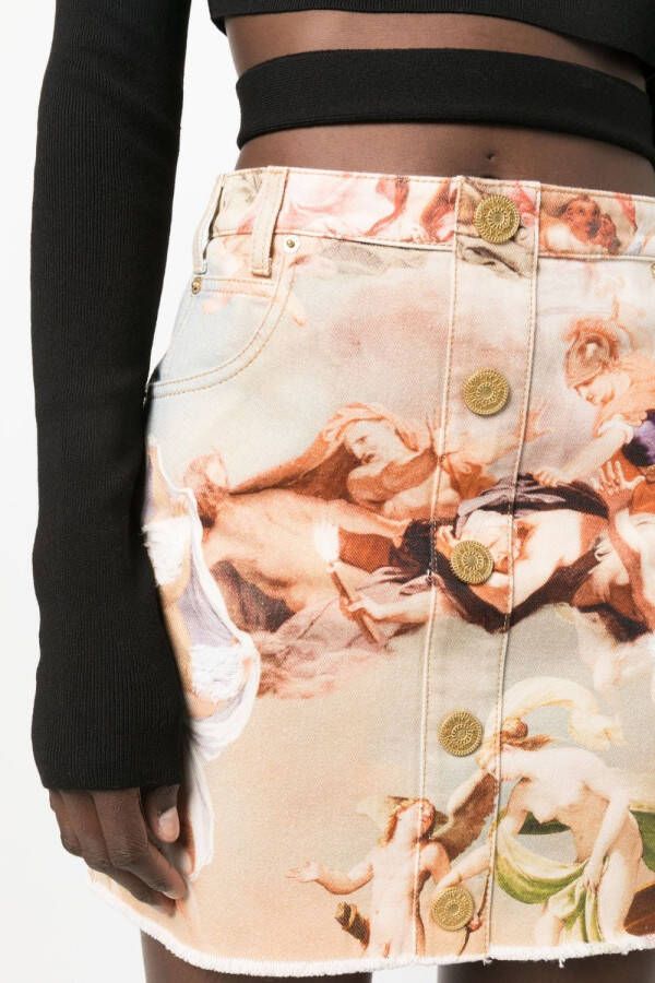 Balmain Denim mini-rok Beige