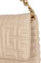 Balmain 1945 Soft quilted leather clutch bag Beige Dames - Thumbnail 6