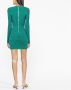 Balmain Midi-jurk met V-hals Groen - Thumbnail 3