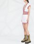 Balmain Ribgebreide kokerjurk Wit - Thumbnail 3