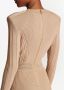 Balmain Ribgebreide mini-jurk Bruin - Thumbnail 4