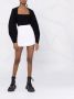 Balmain Ribgebreide mini-rok Wit - Thumbnail 2