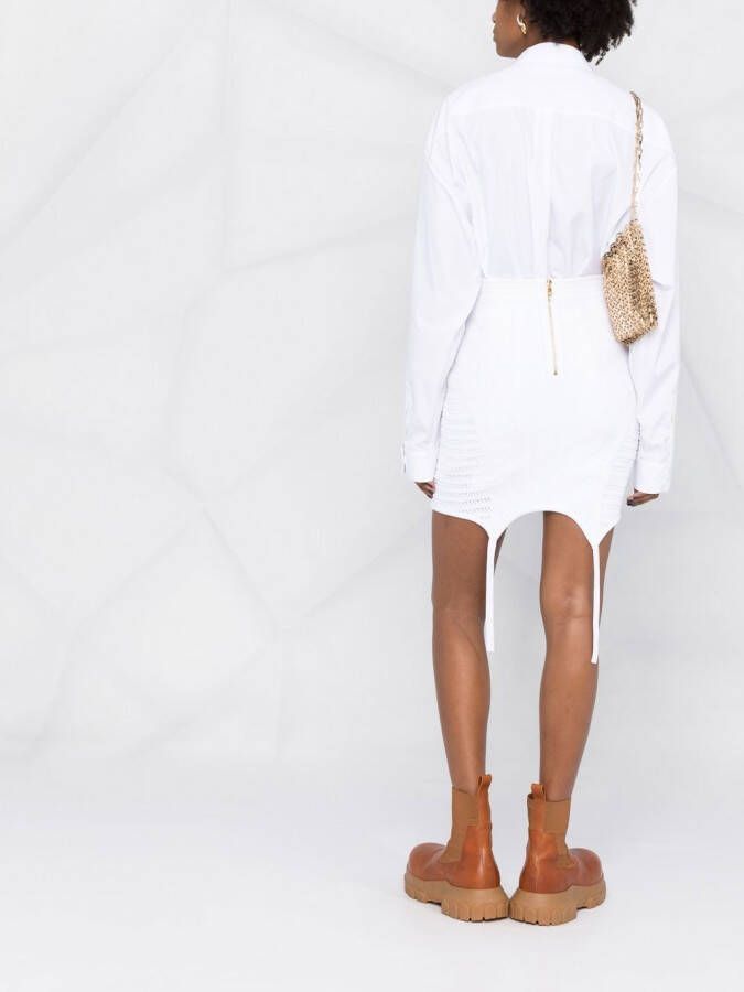 Balmain Rok met veters Wit