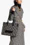 Balmain Schoudertas met monogram jacquard Zwart - Thumbnail 3