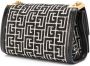 Balmain Schoudertas met monogram jacquard Zwart - Thumbnail 3