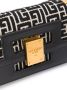 Balmain Schoudertas met monogram jacquard Zwart - Thumbnail 4