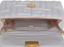 Balmain Kleine zachte 1945 tas in gewatteerd leer Gray Dames - Thumbnail 10
