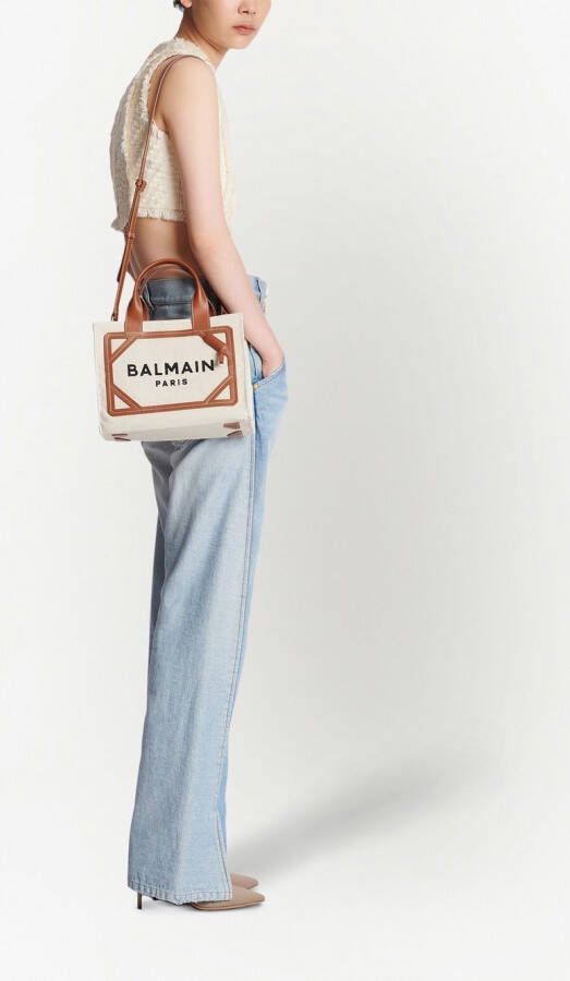Balmain B-Army kleine shopper Beige