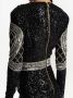 Balmain Jurk met borduurwerk Zwart - Thumbnail 5
