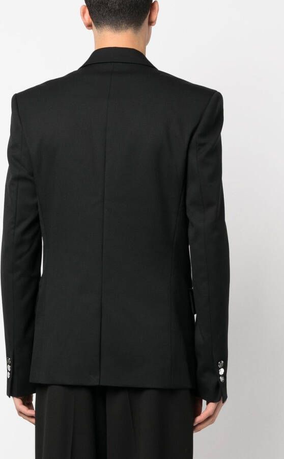 Balmain Blazer met enkele rij knopen Zwart