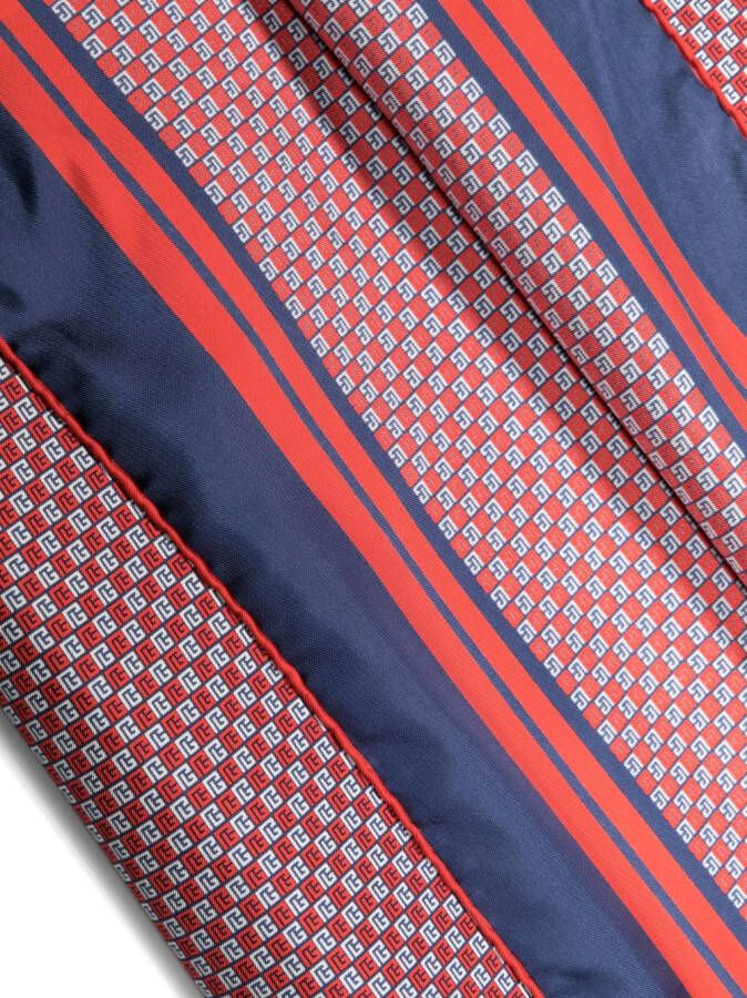 Balmain Sjaal met monogram-patroon Rood