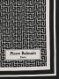 Balmain Vierkante zijden sjaal met monogramprint Black Dames - Thumbnail 5