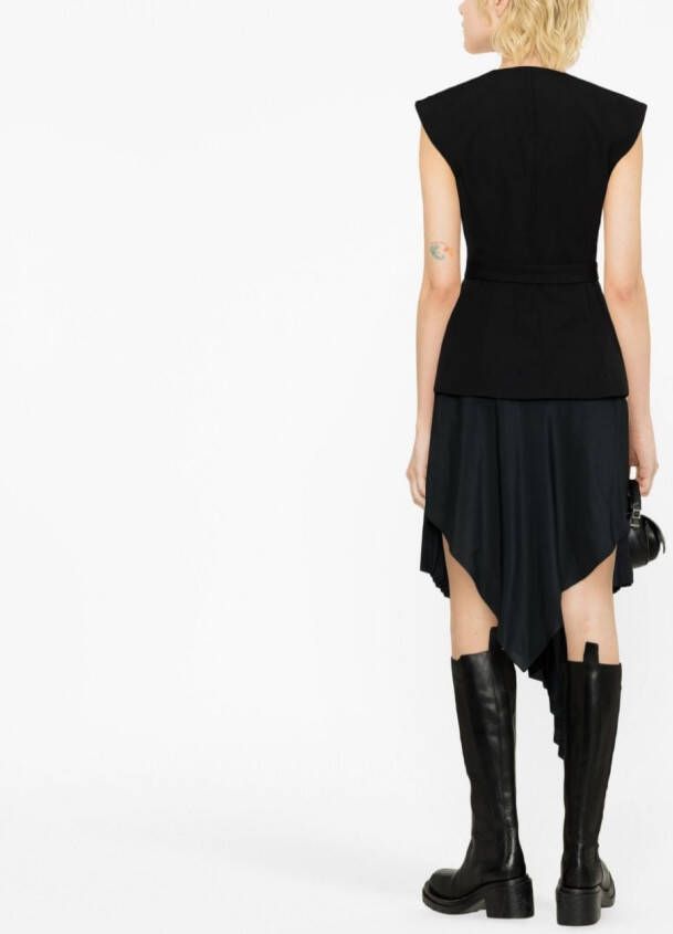 Balmain Mouwloos jack Zwart