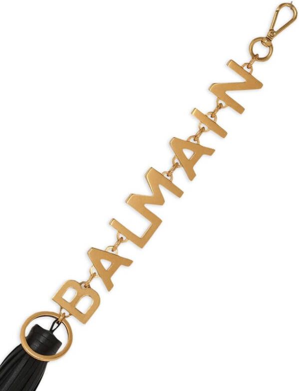 Balmain Sleutelhanger met logo Goud