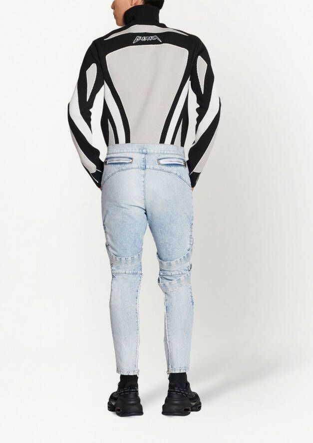 Balmain Slim-fit jeans Blauw