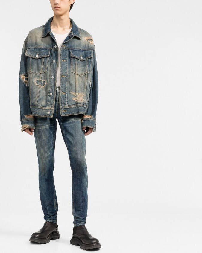 Balmain Slim-fit jeans Blauw