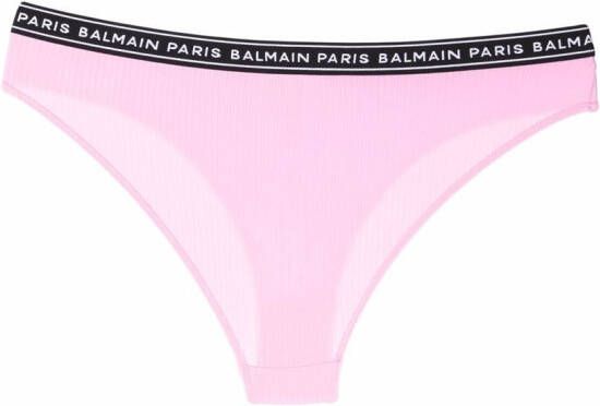 Balmain Slip met logoband Roze