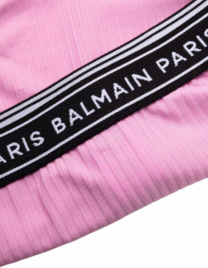 Balmain Slip met logoband Roze