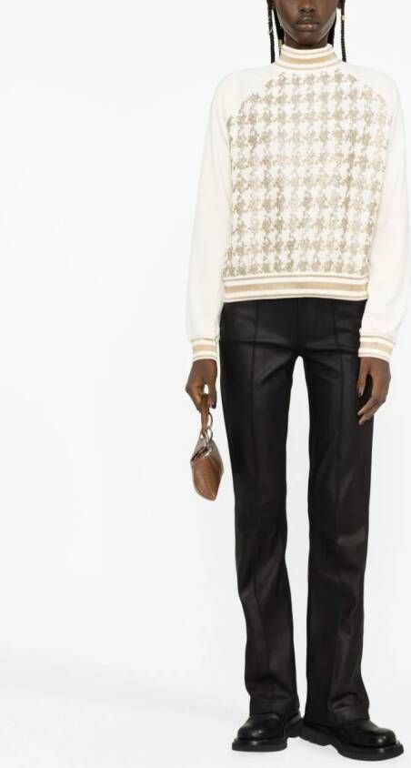 Balmain Sweater met glitters Wit
