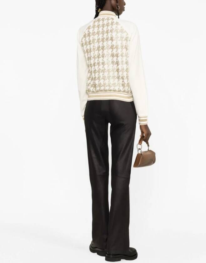 Balmain Sweater met glitters Wit