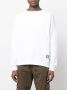 Balmain Ecologisch ontworpen katoenen sweatshirt met logoprint White Heren - Thumbnail 4