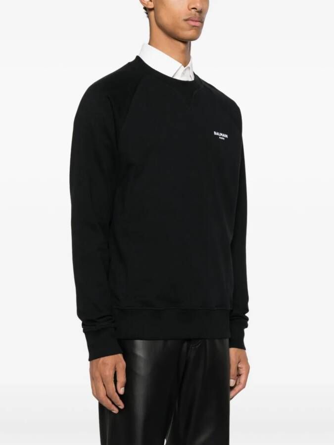 Balmain Sweater met logoprint Zwart
