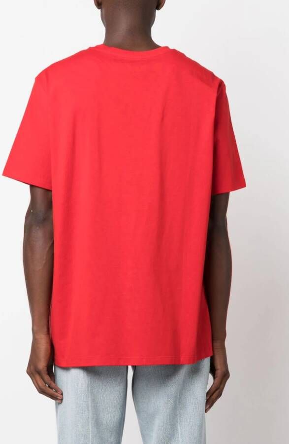 Balmain T-shirt met geborduurd logo Rood