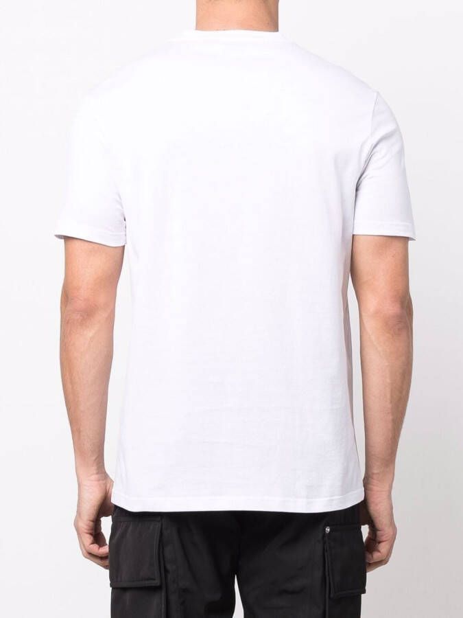 Balmain Katoenen T-shirt met geborduurd logo Wit