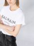 Balmain Ecologisch ontworpen katoenen T-shirt met strass logo White Dames - Thumbnail 6