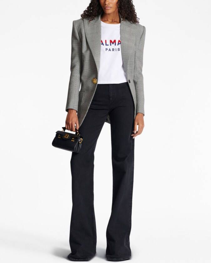 Balmain T-shirt met logo Wit