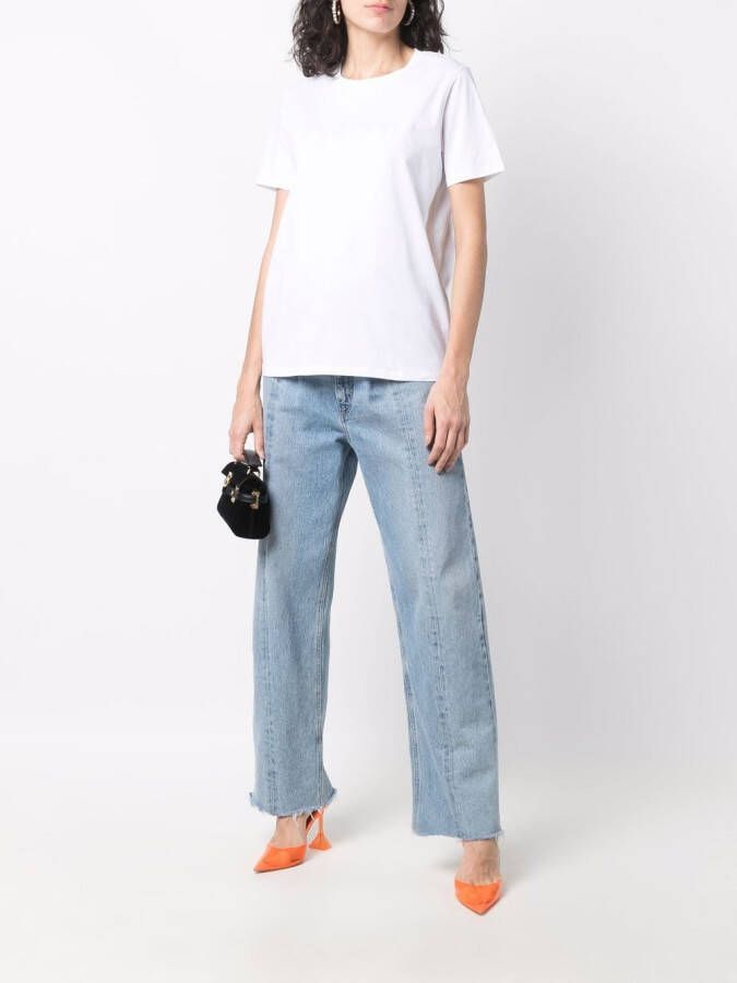 Balmain T-shirt met logo Wit