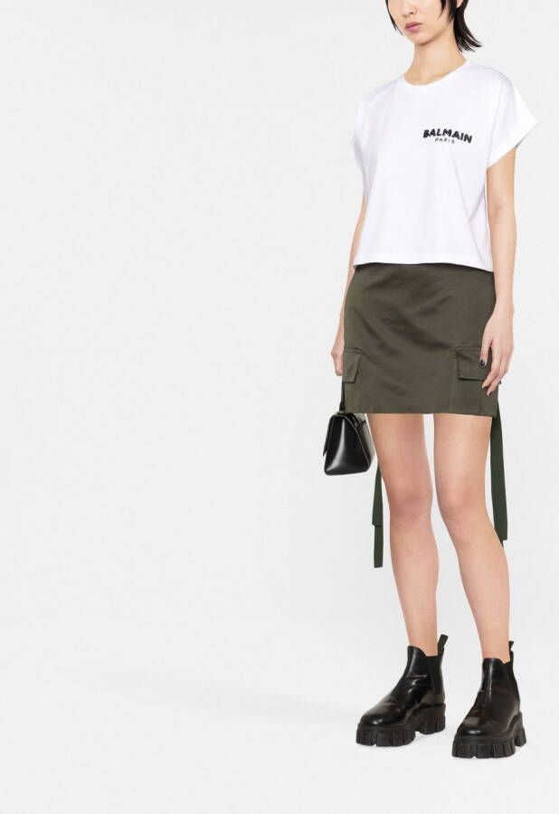 Balmain T-shirt met logo Wit
