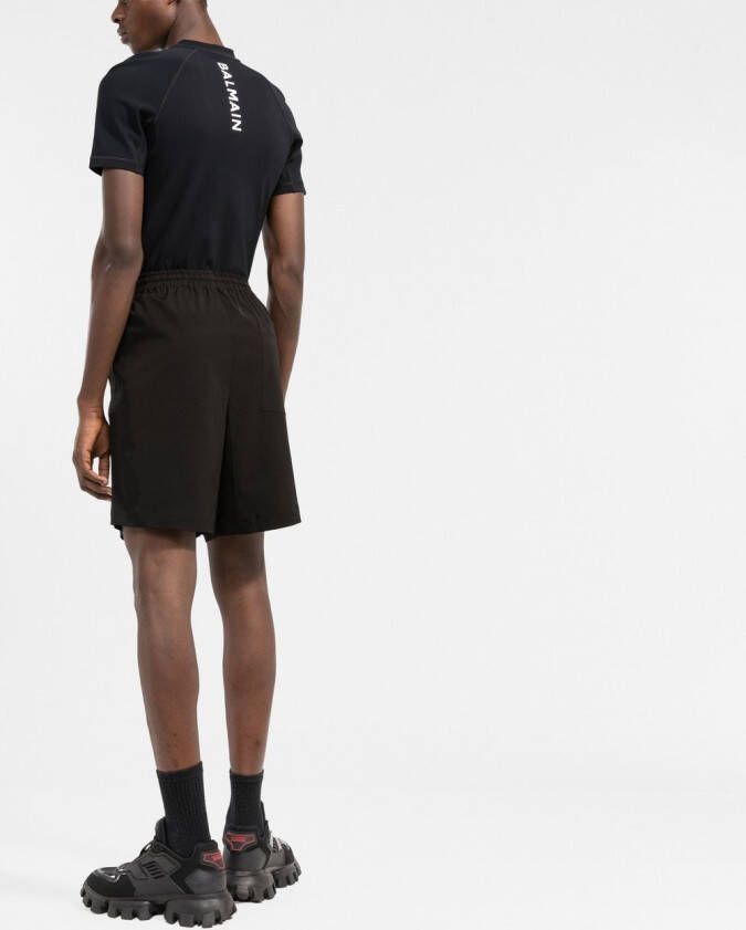 Balmain T-shirt met logo Zwart