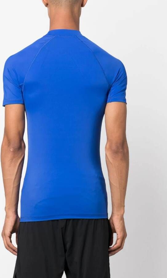 Balmain T-shirt met logoprint Blauw