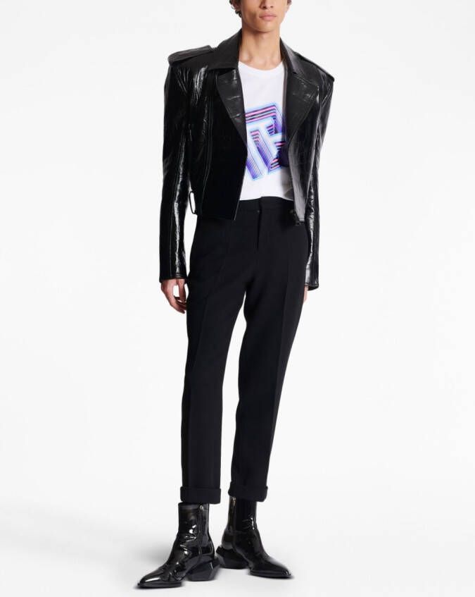 Balmain T-shirt met logoprint Wit