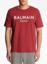 Balmain T-shirt met logoprint Rood - Thumbnail 5