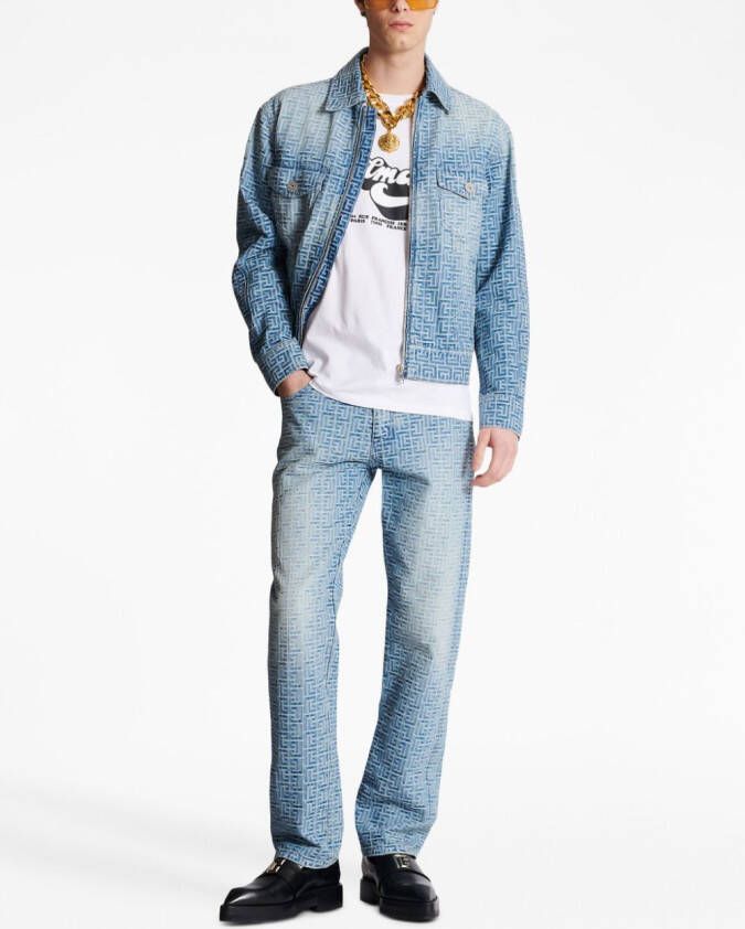 Balmain T-shirt met logoprint Wit