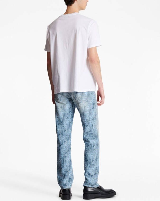 Balmain T-shirt met logoprint Wit