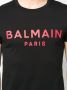 Balmain Zwart Logo Print Katoenen T-Shirt Black Heren - Thumbnail 6