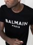 Balmain Katoenen T-shirt met fluweelachtige medaillon Black Heren - Thumbnail 6