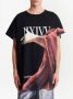 Balmain Boxy fit statue print T-shirt Zwart Heren - Thumbnail 4